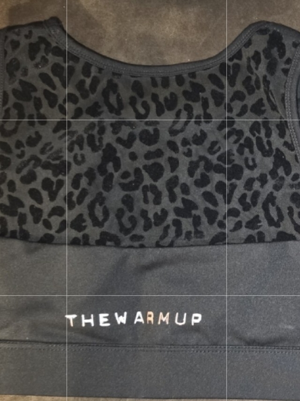 The Warm Up Brand Black Leopard-Panel Sports Bra and Leggings Set - Picture 2 of 3
